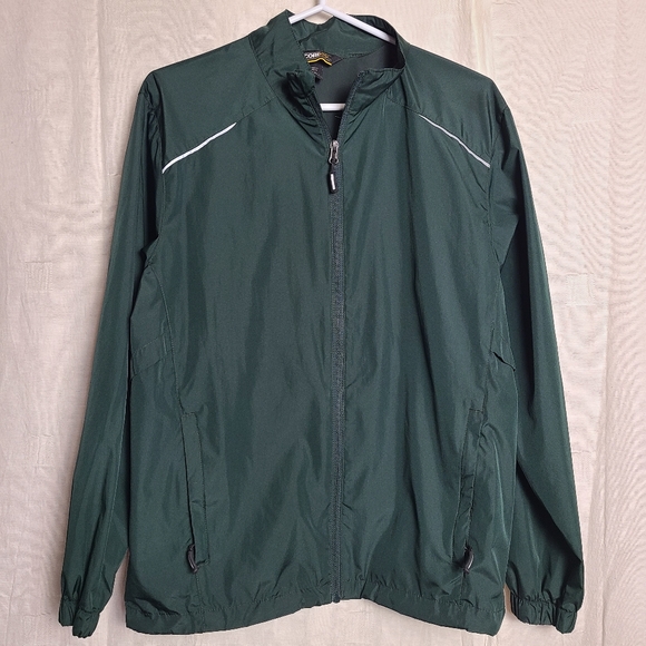 Core 365 Men's Ash City Forest Green Unlined Lightweight Windbreaker Jacket - Picture 1 of 13